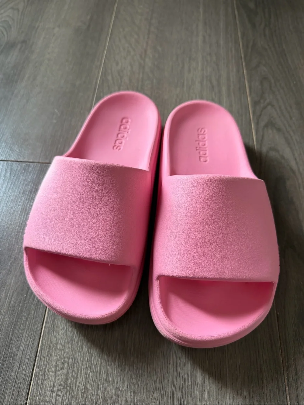 adidas Pink Kids Slide Sandals
